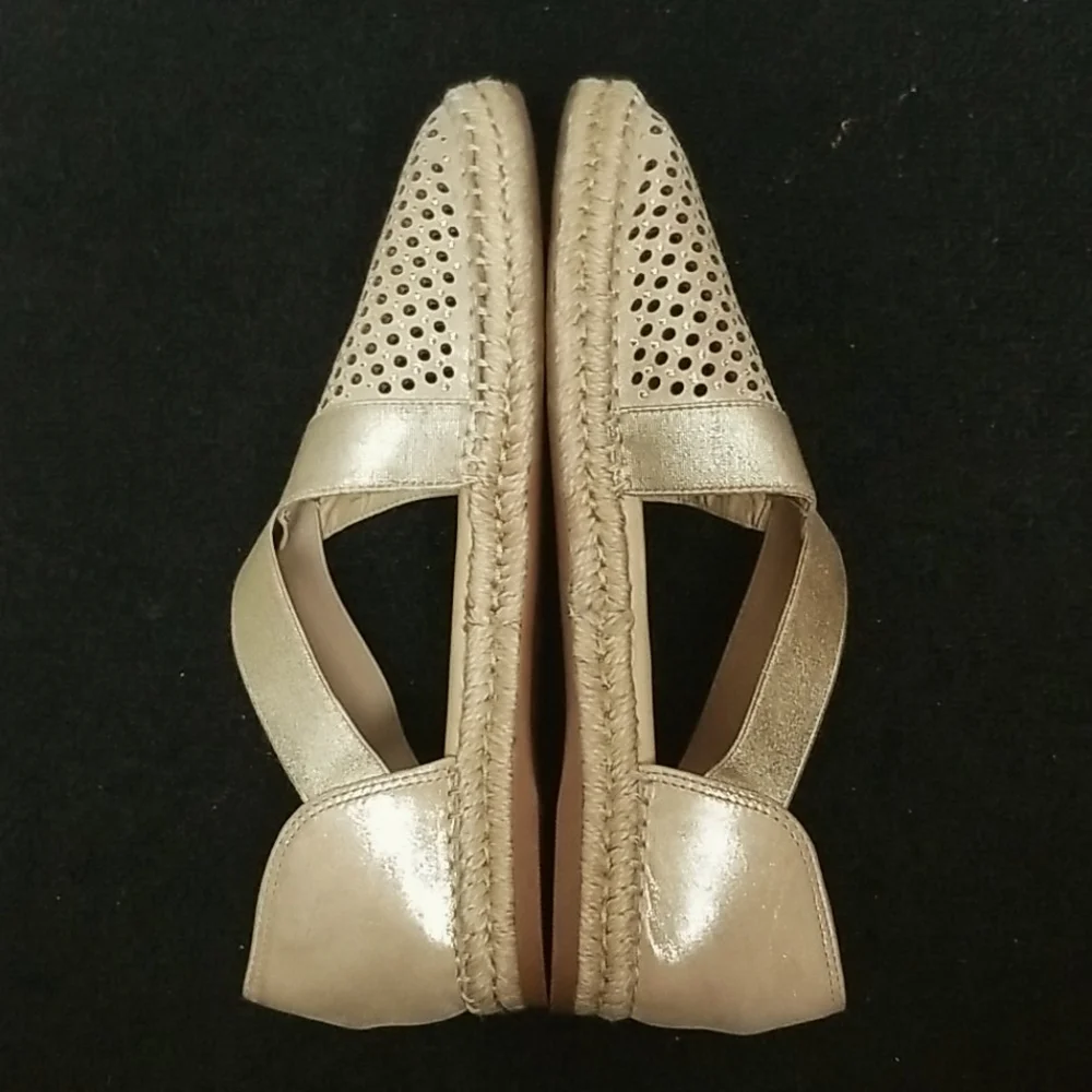 Gold Sandals Platform Flat espadrilles nurture cantrell